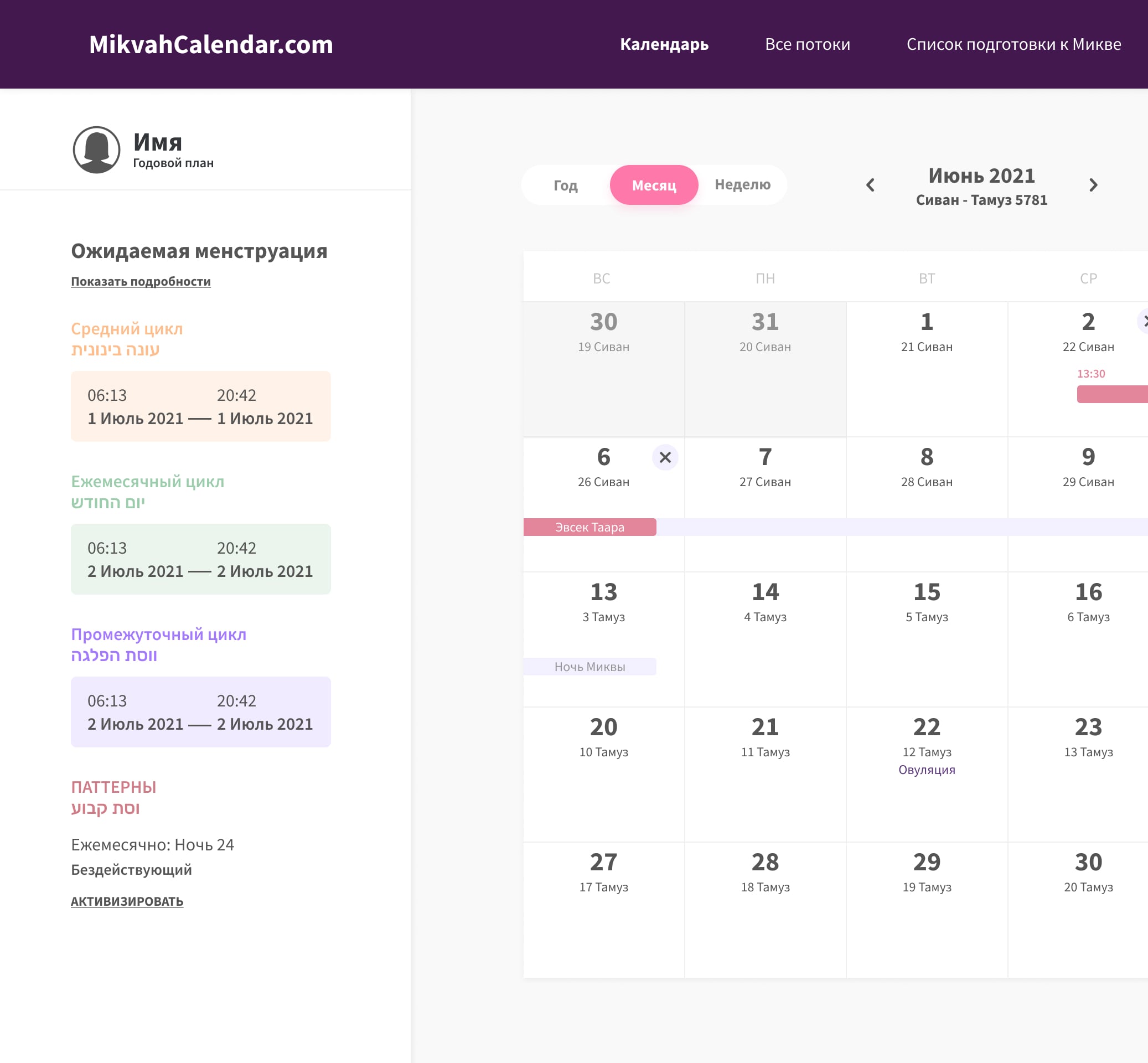 section design image